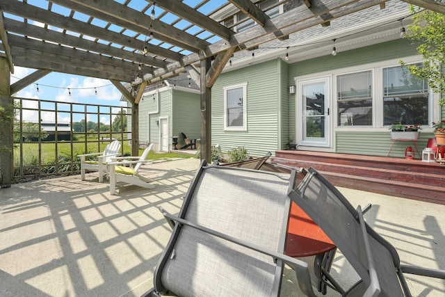 14980 Robins Rd, Johnstown, OH 43031 - view of patio featuring a pergola