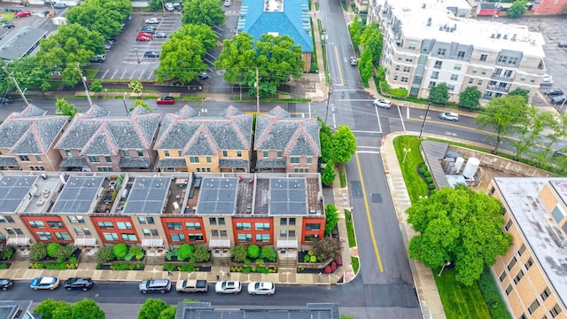 123 Aston Row Ln, Columbus, OH 43201 - aerial overview of property's location featuring property parcel outlined