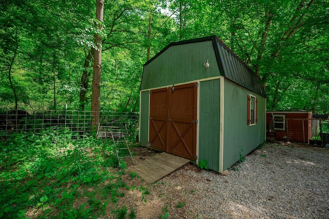 2719 Sulphur Lick Rd, Chillicothe, OH 45601 - view of shed featuring a view of trees