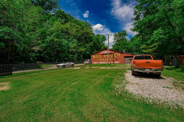 2719 Sulphur Lick Rd, Chillicothe, OH 45601 - view of yard featuring an outdoor structure