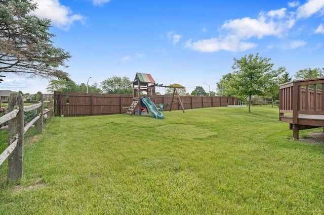 5208 Nightshadow Dr, Westerville, OH 43081 - view of yard with a playground