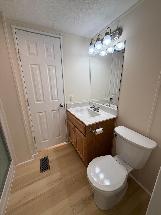 45 Winter Pine Dr, Delaware, OH 43015 - bathroom with vanity, toilet, and wood finished floors