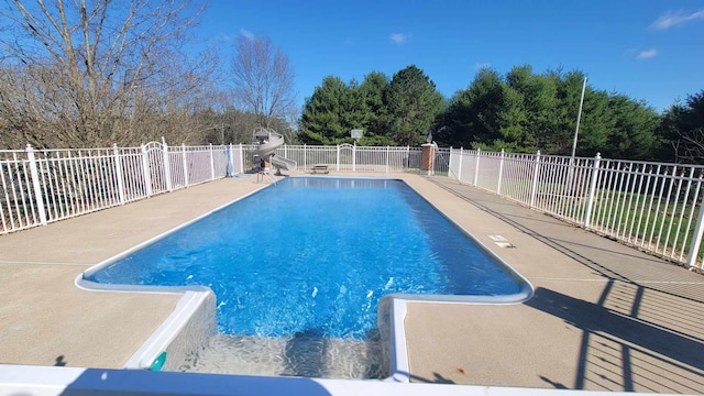 40455 Cone Rd, Albany, OH 45710 - view of pool with a water slide and a patio