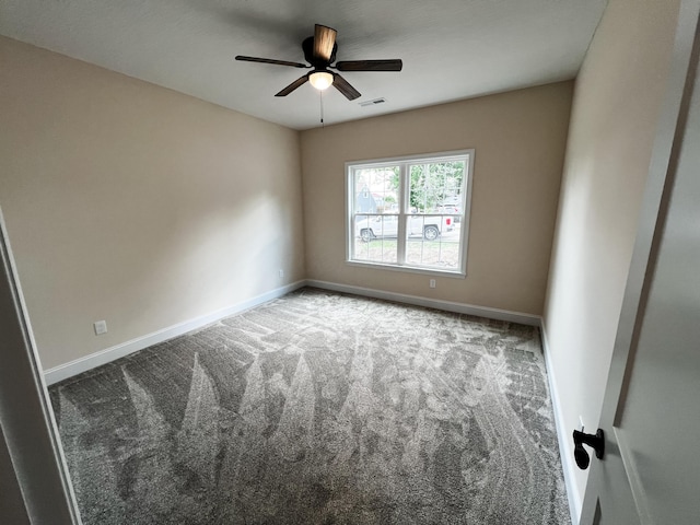 13541 Queen Rd NE, Thornville, OH 43076 - carpeted empty room with baseboards and a ceiling fan