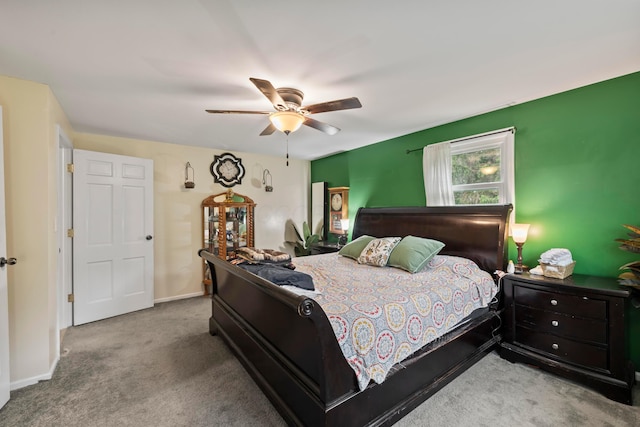 4736 Roberts Rd, Caledonia, OH 43314 - bedroom featuring carpet flooring and a ceiling fan