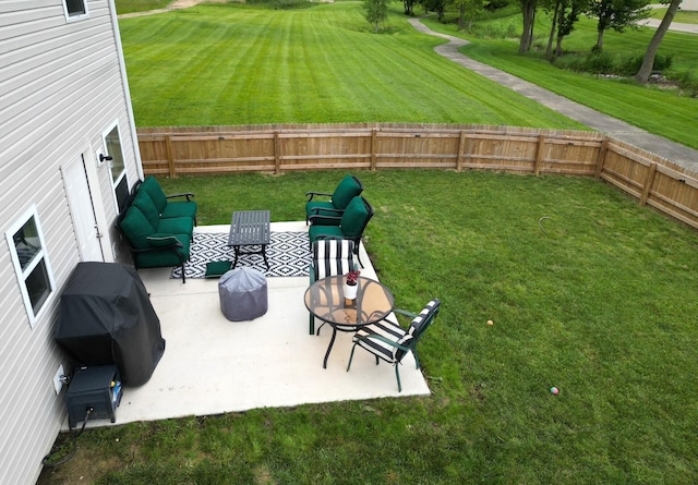 324 Genoa Rd, Commercial Point, OH 43116 - view of yard with a patio