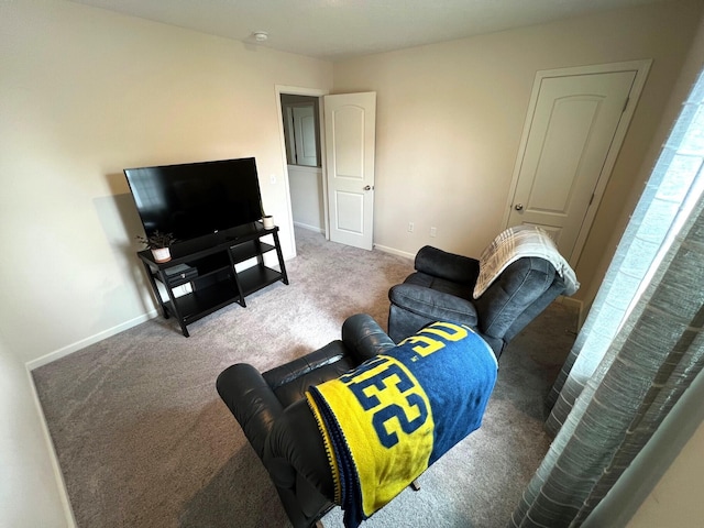 324 Genoa Rd, Commercial Point, OH 43116 - living area featuring carpet flooring and baseboards