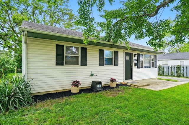 4367 San Jose Ln, Columbus, OH 43213 - view of front of property with a patio area and a shingled roof