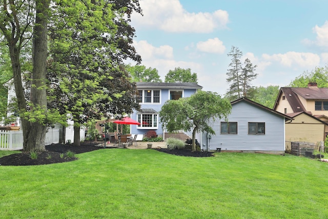 72 Glenmont Ave, Columbus, OH 43214 - rear view of property with a patio area