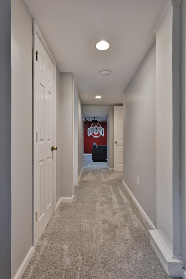 72 Glenmont Ave, Columbus, OH 43214 - hallway with carpet flooring and baseboards