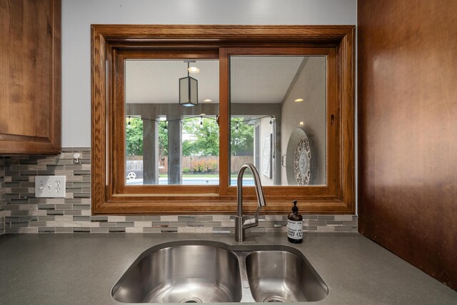 2656 Fair Ave, Columbus, OH 43209 - kitchen view of a sink and backsplash