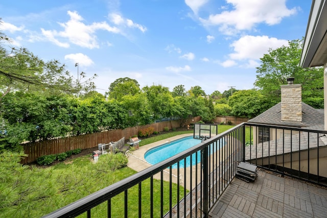 2656 Fair Ave, Columbus, OH 43209 - balcony with view of pool area and view of scattered trees