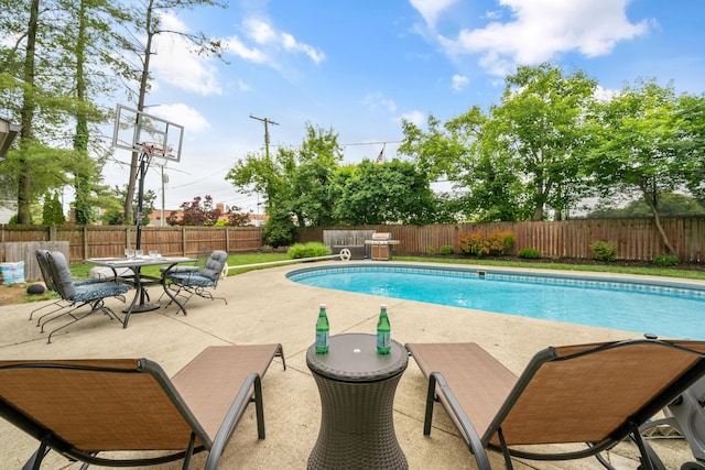 2656 Fair Ave, Columbus, OH 43209 - view of swimming pool with a patio area and a fenced backyard