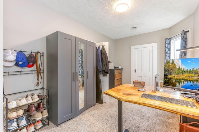 141 E 5th Ave, Lancaster, OH 43130 - office space with light colored carpet and a textured ceiling