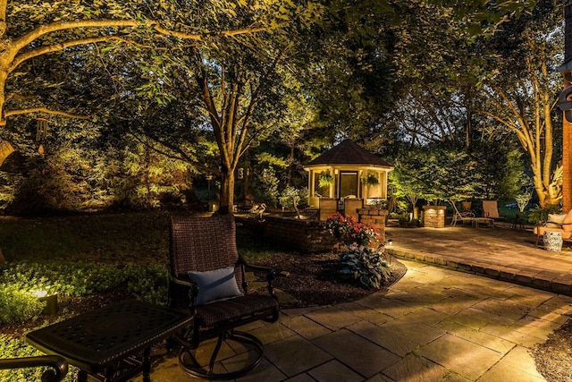 5714 Zetland Ct, Dublin, OH 43017 - view of patio featuring a gazebo