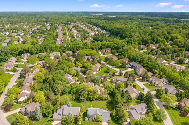 5714 Zetland Ct, Dublin, OH 43017 - aerial perspective of suburban area with a forest