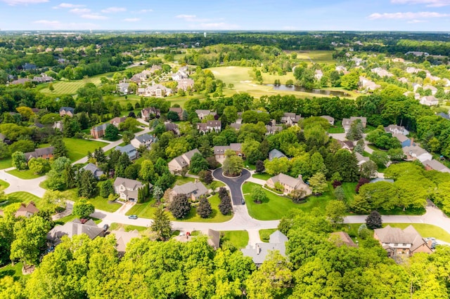 5714 Zetland Ct, Dublin, OH 43017 - aerial view of residential area featuring a tree filled landscape