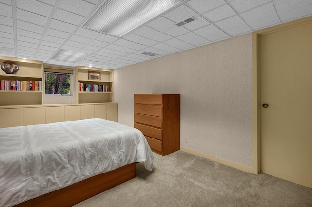 744 Old Oak Trce, Columbus, OH 43235 - bedroom featuring carpet flooring and a drop ceiling