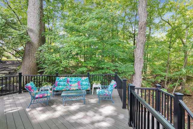 744 Old Oak Trce, Columbus, OH 43235 - wooden terrace featuring outdoor lounge area