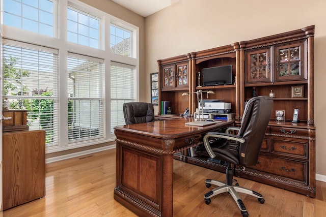 165 Tinley Park Cir, Delaware, OH 43015 - office featuring light wood-type flooring and baseboards