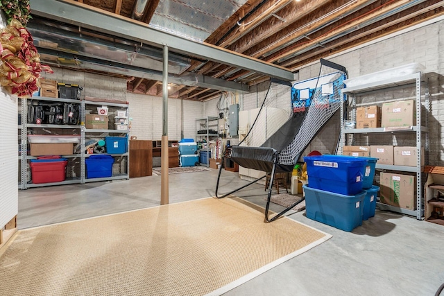165 Tinley Park Cir, Delaware, OH 43015 - unfinished basement featuring electric panel