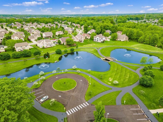 165 Tinley Park Cir, Delaware, OH 43015 - aerial view of residential area featuring a large body of water
