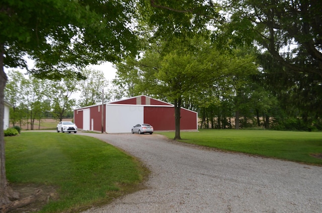 5810 Bickle Church Rd NW, Pickerington, OH 43147 - view of pole building with a yard and gravel driveway