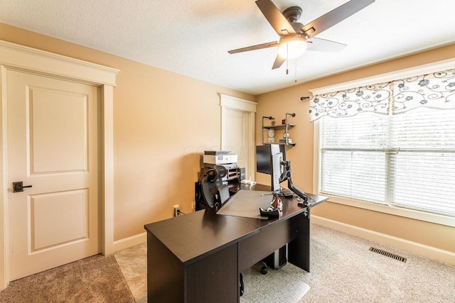 3750 Echo Pl, Powell, OH 43065 - carpeted office featuring ceiling fan and baseboards