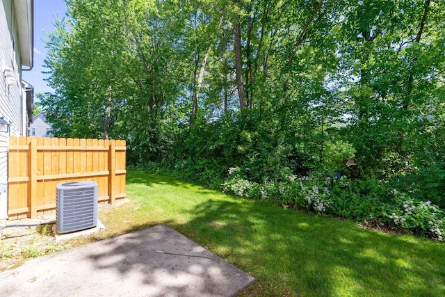 642 Grove Cir Unit 1902, Columbus, OH 43230 - view of yard with central air condition unit and a patio area