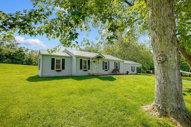 1036 State Route 247, Hillsboro, OH 45133 - view of front of house with a front yard and a metal roof