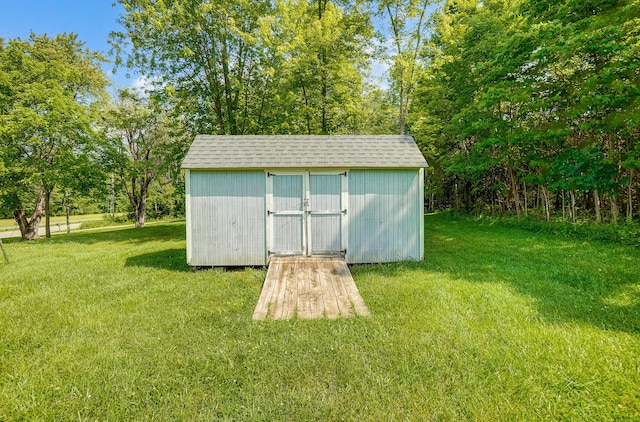 1036 State Route 247, Hillsboro, OH 45133 - view of shed featuring view of wooded area