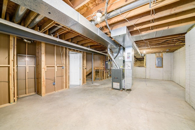 56 Dellenbaugh Loop, Etna, OH 43062 - unfinished basement featuring heating unit and electric panel