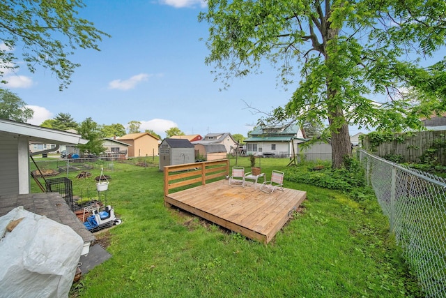 173 Highland Ave, Buckeye Lake, OH 43008 - view of yard with a wooden deck and a residential view