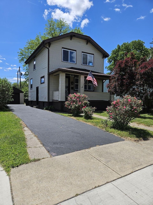 2889 E 12th Ave, Columbus, OH 43219 - view of front facade with an outbuilding and covered porch
