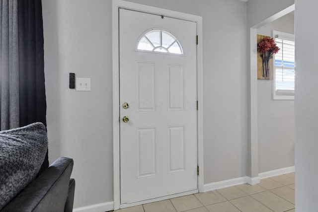 1015 Westview Dr, Hebron, OH 43025 - foyer with baseboards and light tile patterned flooring