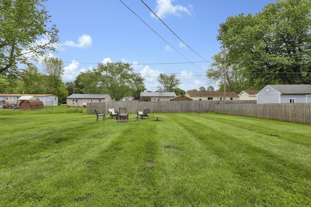 1015 Westview Dr, Hebron, OH 43025 - view of yard featuring a storage shed
