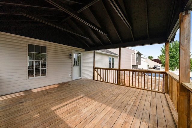 1047 Cherry Bud Dr, Columbus, OH 43228 - view of wooden terrace
