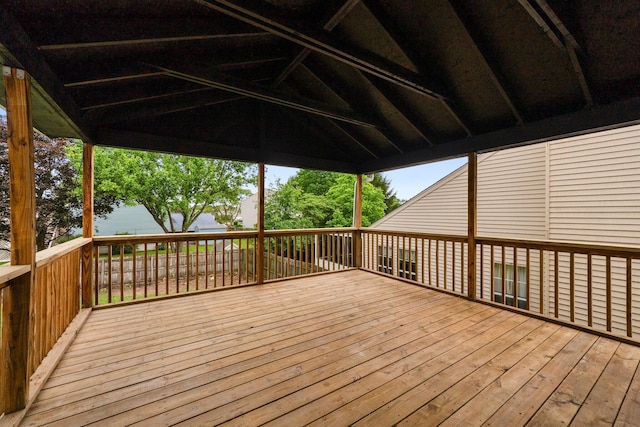 1047 Cherry Bud Dr, Columbus, OH 43228 - view of wooden deck