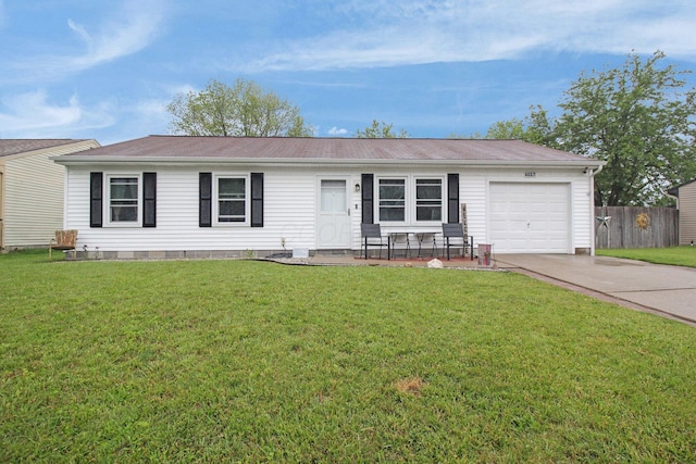 4037 Millview Ct, Columbus, OH 43207 - ranch-style house with driveway and a garage