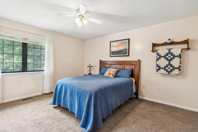 2049 Brandy Mill Ln, Dayton, OH 45459 - bedroom featuring carpet floors, baseboards, and ceiling fan