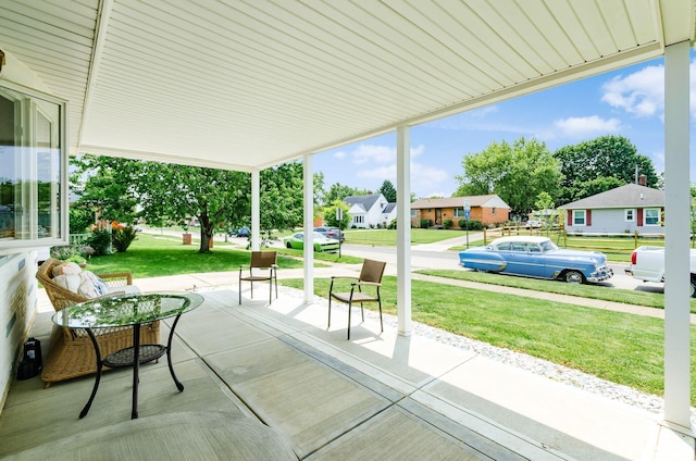 52 Amsterdam Ave, Columbus, OH 43207 - view of patio featuring a residential view