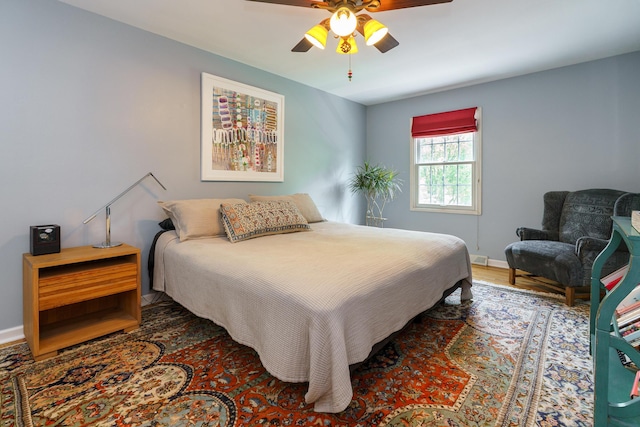 1332 Castleton Rd N, Columbus, OH 43220 - bedroom with baseboards and ceiling fan