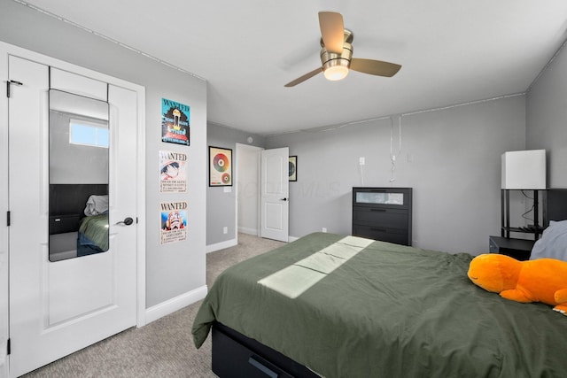 5781 Glendavon Loop, Dublin, OH 43016 - carpeted bedroom featuring baseboards and ceiling fan
