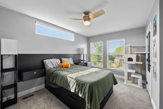 5781 Glendavon Loop, Dublin, OH 43016 - carpeted bedroom featuring baseboards and a ceiling fan
