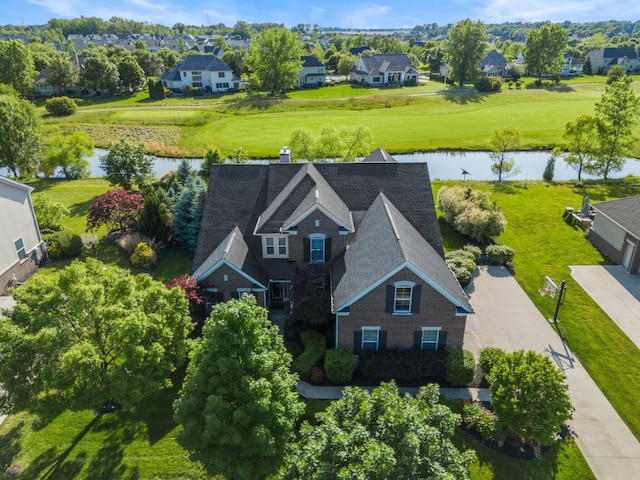 5781 Glendavon Loop, Dublin, OH 43016 - aerial view of residential area featuring a nearby body of water and a golf course