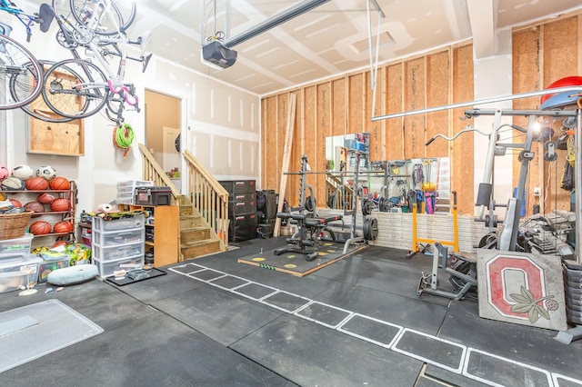1705 Bent Creek Dr, Lancaster, OH 43130 - garage featuring a garage door opener