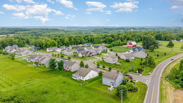 1705 Bent Creek Dr, Lancaster, OH 43130 - aerial perspective of suburban area featuring a heavily wooded area