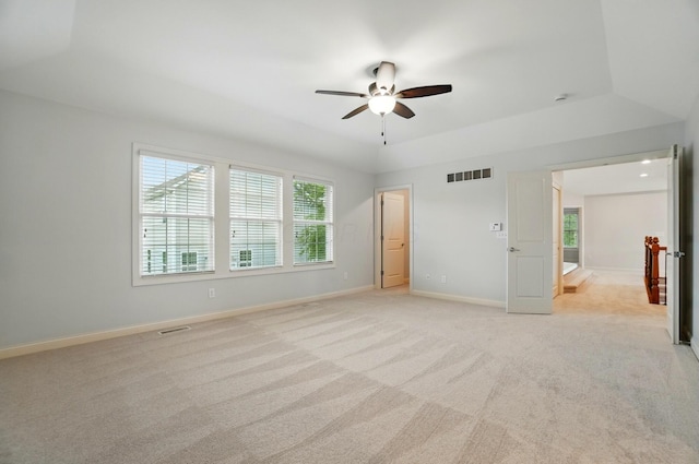 273 Blue Jacket Cir, Pickerington, OH 43147 - unfurnished bedroom with light carpet, baseboards, and a ceiling fan