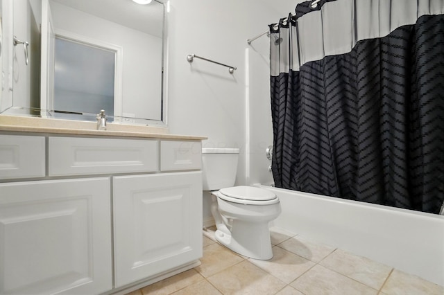 273 Blue Jacket Cir, Pickerington, OH 43147 - full bath featuring tile patterned floors, vanity, shower / tub combo with curtain, and toilet