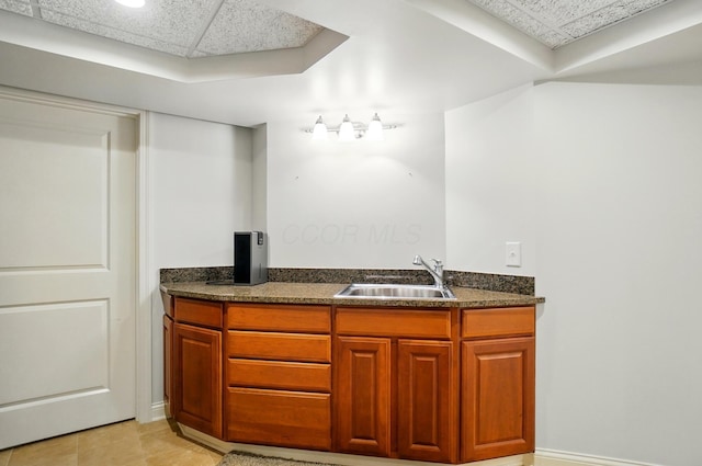 273 Blue Jacket Cir, Pickerington, OH 43147 - bathroom featuring vanity, tile patterned flooring, and baseboards